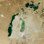 Aral Sea Labeled